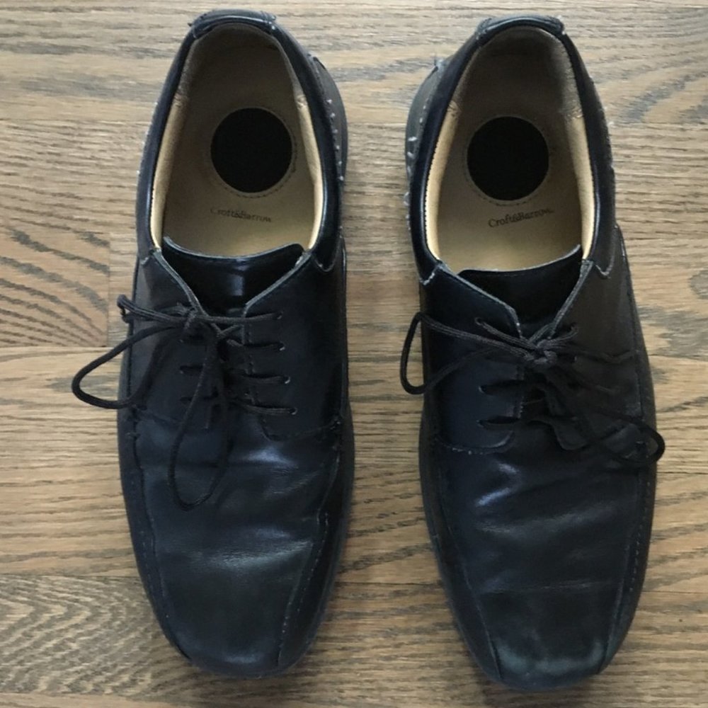 Mens Black Dress Shoes 9W